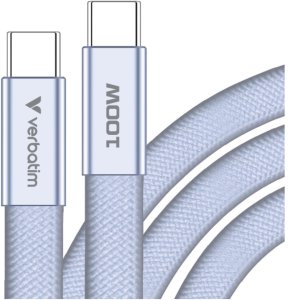 Kabel USB Verbatim USB-C - USB-C 1.2 m Fioletowy (30278) 2