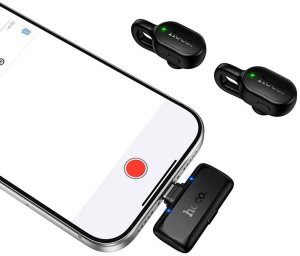 Mikrofon Hoco Krawatowy bezprzewodowy USB-C L27 czarny 5