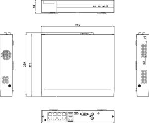 Rejestrator HiLook IP 8-kanałowy 5MP PoE (NVR-108MH-D/8P (D)) 2