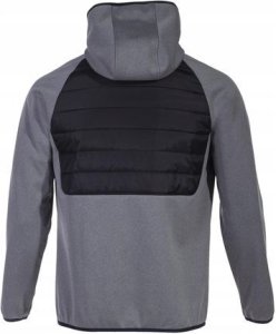 Joma Bluza Berna III Soft shell Hoodie Melange Grey Black r. S 2