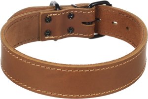 Flamingo Dog collar Montana Cognac 49-59CM 40MM 2