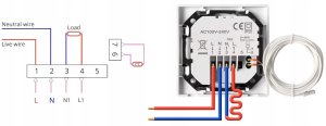 PSmart Inteligentny Termostat Obciążalny Ogrzewanie 16A Czarny ZigBee TUYA 13
