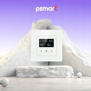 PSmart Inteligentny Termostat Obciążalny Ogrzewanie 16A Czarny ZigBee TUYA 7