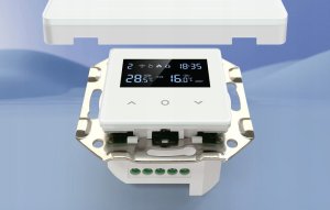 PSmart Inteligentny Termostat Obciążalny Ogrzewanie 16A Czarny ZigBee TUYA 8