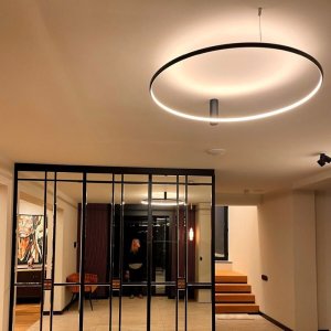 Lampa sufitowa Light Prestige LED RING 50W czarna CCT 3