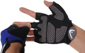 Plus HEAD Fitness rękawice XL, czarno-niebieskie (HA105-XL) 3