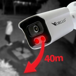Kamera IP ORLLO Zestaw do Monitoringu 4 Kamery IP POE Sensor SONY 5Mpix POESET 4 7