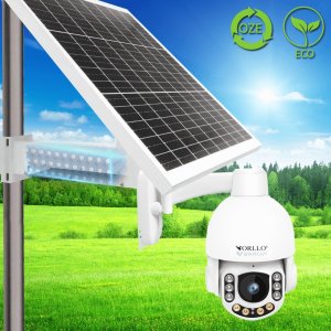 Kamera IP ORLLO Kamera Zewnętrzna GSM z Panelem Solarnym ORLLO Z7 PRO Akumulator 30 000mAh 2