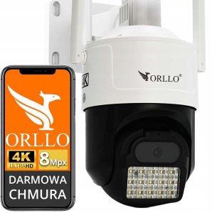 Kamera IP ORLLO 4K GSM AI 8MPx zewnętrzna Z17 ultra panel solarny 2