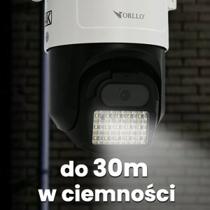 Kamera IP ORLLO 4K GSM AI 8MPx zewnętrzna Z17 ultra panel solarny 9