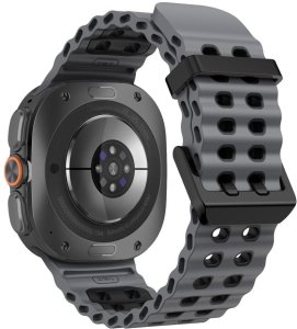 Uniq TECH-PROTECT ICONBAND PRO SAMSUNG GALAXY WATCH ULTRA 1 / 2 2024-2026 (47 MM) Grey/Black (5906302325917) 2