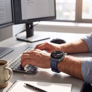 4kom.pl TECH-PROTECT Silicone Air SAMSUNG GALAXY WATCH 8 / 9 / Classic (40 / 44 / 46 MM) Navy Blue (5906302341443) 3