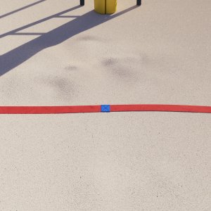 Linie do boiska siatkówki plażowej 16X8 czerwone (05667) 6