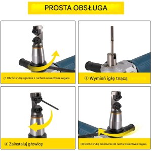 Erdi Nożyce elektryczne do metalu 625W 1000RPM do stali aluminium plastik 5