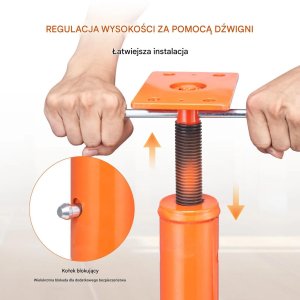 Kita Podpora stropowa regulowana 8164 kg 135-236cm stalowa do poziomowania 5