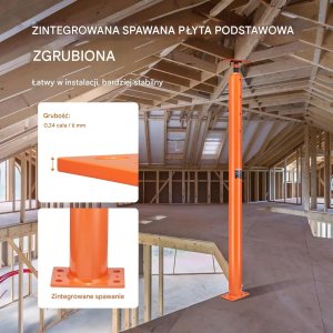 Kita Podpora stropowa regulowana 137-381cm 5T stalowa budowlana 3