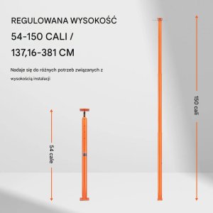 Kita Podpora stropowa regulowana 137-381cm 5T stalowa budowlana 7