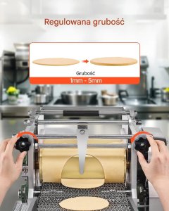 Maszynka do makaronu SNB Maszyna do tortilli elektryczna non-stick 2 formy 10-15cm tortilla pizza 7