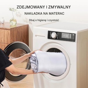 Mollyflex Topper materac nawierzchniowy memory foam 7,6 cm 152x203 cm komfort snu 7