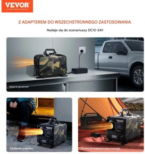 Skan Ogrzewanie postojowe diesel air heater 8 kW 12 V 24 V Bluetooth czarne moro 3