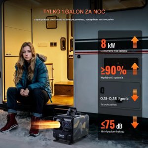 Skan Ogrzewanie postojowe diesel air heater 8 kW 12 V 24 V Bluetooth czarne moro 6