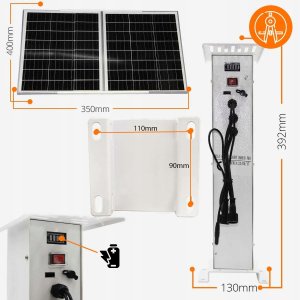 Kamera IP ORLLO Kamera Zewnętrzna SIM GSM 4G z Panelem Solarnym 60W ORLLO Z18 Bateria 30Ah 6