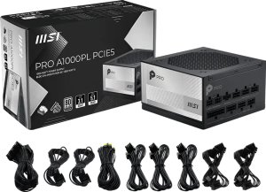 Zasilacz MSI PRO A1000PL PCIE5 1000W (306-7ZPLX11-HD8) 5