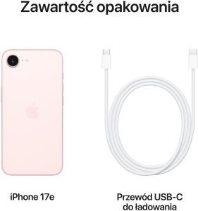 Smartfon Apple iPhone 17e 5G 8/256GB Różowy  (MHRX4SX/A) 8