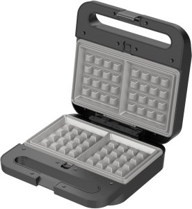 Opiekacz Webber Toster grill gofrownica 3W1 1000W ceramiczne płyty wyjmowane INOX (05SR3) 2