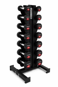 UNDERFIT Zestaw hantli gumowanych 1-8 kg ze stojakiem pionowym 8 par UNDERFIT 2