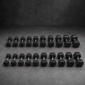 UNDERFIT Zestaw Hantli HEX 1-8 kg ze stojakiem pionowym 8 Par UNDERFIT 4