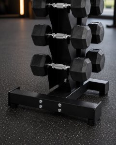 UNDERFIT Zestaw Hantli HEX 1-8 kg ze stojakiem pionowym 8 Par UNDERFIT 8