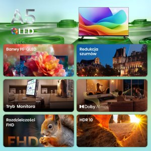 Telewizor Hisense 32A5S QLED 32'' Full HD VIDAA 6