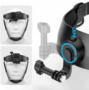 Ulanzi Uchwyt Na Głowę Head Mount Do Kamery Gopro Dji Insta360 + Uchwyt Na Telefon 360° / Hero 01 (SB11984) 7