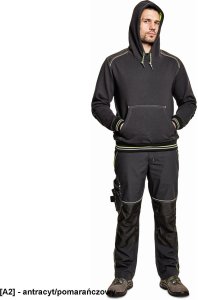 CERVA Knoxfield - bluza antracyt/pomarańczowy XS 6