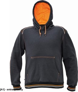 CERVA Bluza - Knoxfield antracyt/żółty S 2