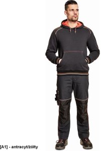 CERVA Bluza - Knoxfield antracyt/żółty S 3