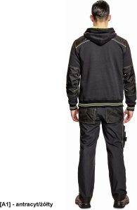 CERVA Bluza - Knoxfield antracyt/żółty S 7
