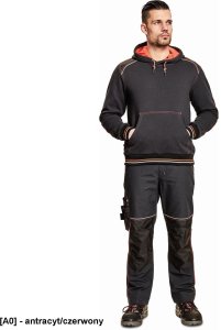 CERVA Bluza KNOXFIELD - antracyt/czerwony S 3