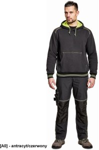 CERVA Bluza KNOXFIELD - antracyt/czerwony S 5