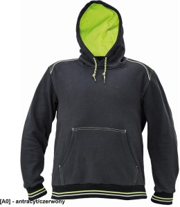 CERVA Bluza KNOXFIELD - antracyt/czerwony S 8