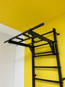 Małpiszon Drabinka gimnastyczna Trick metalowa 223,5 cm z drążkiem i akcesoriami 2