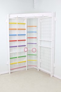 Małpiszon Drabinka gimnastyczna narożna Dream | Akcesoria | 225 cm | Biały-kolorowy 12