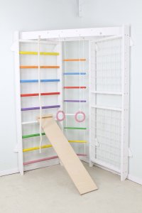 Małpiszon Drabinka gimnastyczna narożna Dream | Akcesoria | 225 cm | Biały-kolorowy 8