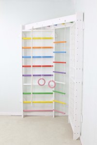 Małpiszon Drabinka gimnastyczna narożna Dream | Akcesoria | 225 cm | Biały-kolorowy 9