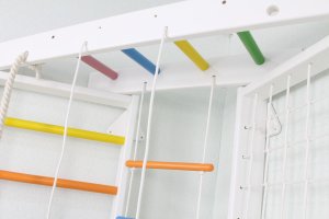 Małpiszon Drabinka gimnastyczna narożna Dream | Akcesoria | 225 cm | Biały-kolorowy 10