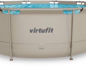 Virtufit Basen ogrodowy stelażowy VirtuFit 366x100 cm z pompą filtrującą beżowy 9