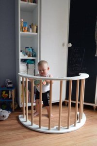 Małpiszon Domowy plac zabaw Sweet Plus biały | Montessori | bujak + zjeżdżalnia 2w1 17