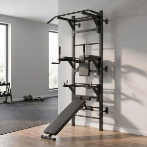 Interplastic Drabinka Gimnastyczna X-Sport Max Z Drążkiem Poręczami i Ławką Do Ćwiczeń 6