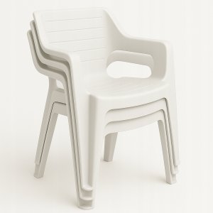 Keter Krzesło ogrodowe Bilbao Low Back biały (8711245160443) 3